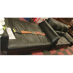LEATHER SOFA,LOUNGE CHAIR AND STOOL