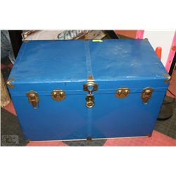 LARGE BLUE STORAGE TRUNK