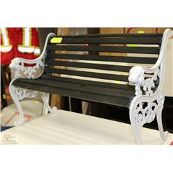 SMALL CAST IRON PARK BENCH