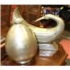Image 1 : NEW SILVER SWAN ORNAMENT AND MATCHING VASE