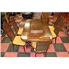 Image 4 : WOODEN DINING ROOM SET INCLUDING DINING TABLE WITH