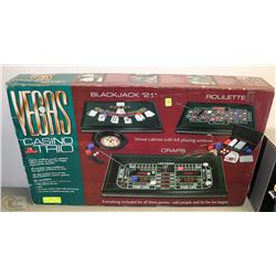 VEGAS CASINO TRIO BLACKJACK + CRAPS + ROULETTE