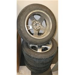 SET OF 4 GOODYEAR TIRES P21565R17 ON DODGE RIMS