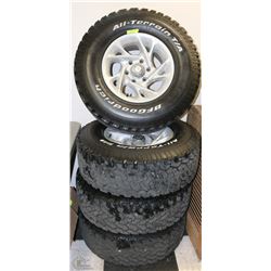 SET OF FOUR BF TERRAIN T/A 265/75R16 TIRES WITH