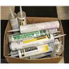 Image 1 : BOX WITH 16 ASSORTED DRYWALL & CONCRETE ADHESIVES