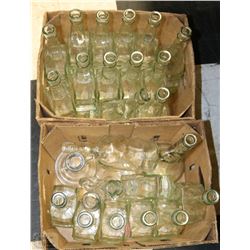 2 CASES OF 12 "MUSICAL" CLEAR WINE BOTTLES