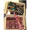 Image 1 : 2 CASES OF 12 "CAT" WINE BOTTLES W/ MULTI COLORS