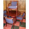 Image 1 : TABLE WITH 4 ARM CHAIRS 42"DX30"H