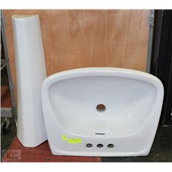 PORCELAIN PEDESTAL SINK