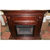 Image 1 : ELECTRIC FIREPLACE WITH MANTLE-INSERT NEEDS REPAIR