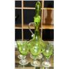 Image 1 : VINTAGE ITALIAN DECANTER WITH 4 GLASSES