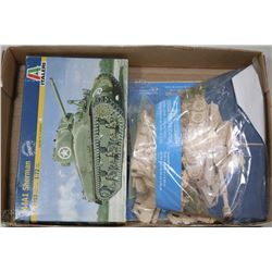 THREE MILITARY MODELS INCLUDING TWO TANKS & ONE
