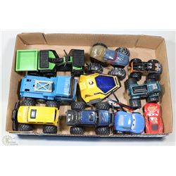 10 COLLECTIBLE VEHICLES INCLUDING MONSTER TRUCK,