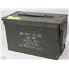 Image 1 : VINTAGE .50 CAL MILITARY AMMUNITION CONTAINER