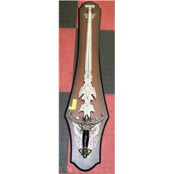 LARGE DECORATIVE SWORD WITH EAGLE HEAD ON WALL