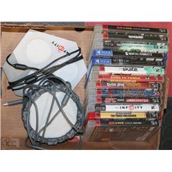 13 PS3 AND 4 GAMES AND ACCESSORIES