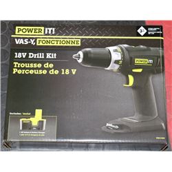 NEW 18V DRILL WITH BATTERY & CHARGER