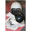 Image 1 : VINTAGE PILOT HELMET WITH BANKERS BAG