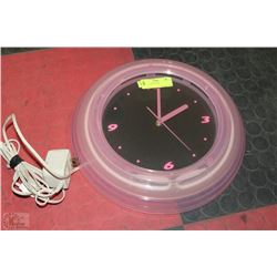 15" PINK NEON CLOCK