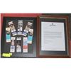Image 1 : 2 OILERS MEMORABILA INCLUDING LETTER TO SEASON
