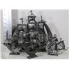 Image 1 : METAL ORNAMENT SHIPS PINA,NINA & SANTAMARIE