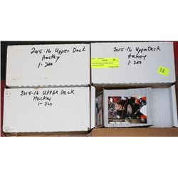 LOT OF 4 2015-16 UPPER DECK HOCKEY CARDS