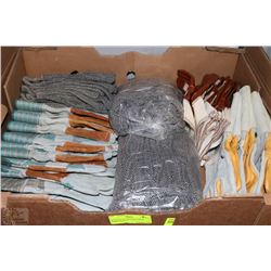 HUGE LOT OF ASSORTED MENS WORK GLOVES