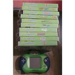 LEAPSTER 2  LEAP FROG HANDHELD CONSOLE & 10 GAMES