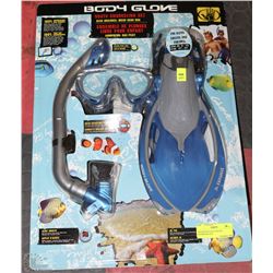 NEW BODYGLOVE YOUTH SNORKLING SET