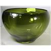 Image 1 : LARGE GREEN GLASS BOWL