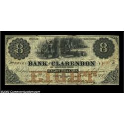 Fayetteville, NC- Bank of Clarendon $8 Nov. 1, 1855 G6a Pennell 480A most attractive $8 example. Ver