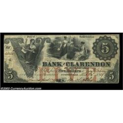 Fayetteville, NC- Bank of Clarendon $5 (2)$10 G2a, G2b, G8a Pennell 450, 450A, 500Three pieces, the
