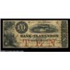 Image 5 : Fayetteville, NC- Bank of Clarendon $5 (2)$10 G2a, G2b, G8a Pennell 450, 450A, 500Three pieces, the