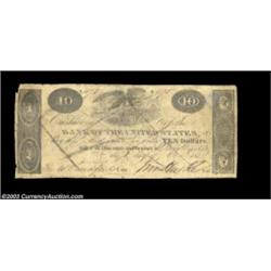 Fayetteville, NC- Bank of the United States Oct. 1, 1827 C298A very scarce early $10 counterfeit lis
