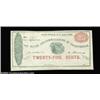 Image 1 : Fayetteville, NC- Corporation of Fayetteville 25¢ Aug. 1, 1865 A nice example of this unissued remai