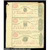 Image 2 : Fayetteville, NC- Corporation of Fayetteville 5¢-10¢-25¢ Aug. 1, 1865 Uncut Strip of ThreeThere are