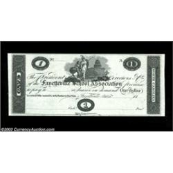 Fayetteville, NC- Fayetteville School Association $1 ProofThe first in a run of Proofs from this exc