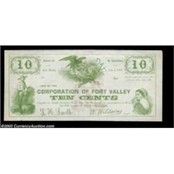 Fort Valley, NC- Corporation of Fort Valley 10¢ July 2, 1861; Warrenton, NC- Warren County $50 Dec.