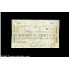 Image 1 : Gatesville, NC- Unidentified Issuer 20¢ Jan. 20, 1863An extremely rare and very likely unique note f