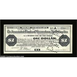Greensboro, NC- Associated Banks of Greensboro, NC (Greensboro Clearing House Association) $1 Nov. 7