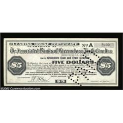 Greensboro, NC- Associated Banks of Greensboro, NC (Greensboro Clearing House Association) $5 Nov. 7