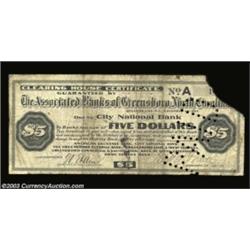 Greensboro, NC- Associated Banks of Greensboro (Greensboro Clearing House Association) $5 Nov. 7, 19