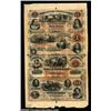 Image 1 : Greensboro, NC- Farmers Bank of North Carolina $3-$4-$5-$10 X1 Pennell 730-740-750-760An uncut sheet