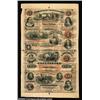 Image 1 : Greensboro, NC- Farmers Bank of North Carolina $3-$4-$5-$10 X1 Pennell 730, 740, 750, 760 Uncut Shee