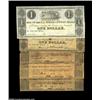 Image 1 : Greensboro, NC- Mount Hecla Steam Mills 12 1/2¢, 25¢, 50¢, $1 (2) 1837Five pieces, the first four si
