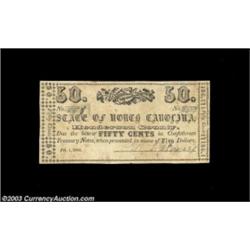 Henderson County, NC- Henderson County 50¢ Feb. 1, 1863A very rare county issue, and this collection