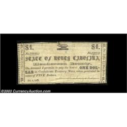 Henderson County, NC- Henderson County $1 Feb. 6, 1863A slightly lower grade example of this very sc