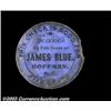 Image 3 : Hoffman, NC- James Blue 5¢, 50¢A pair of cardboard store tokens, ex-Cox collection. Each has minor p