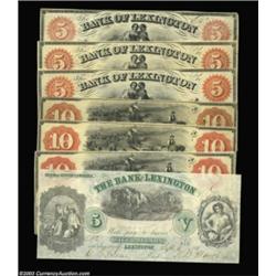 Lexington, NC- Bank of Lexington $5 (3), $10 (3), $5 G2a(2), G12a, G4a (2), G14a G6a Pennell 840, 84
