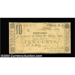 Monroe, NC- Union County 10¢ Mar. 1, 1863Two pieces, each with a slightly different layout. Both are